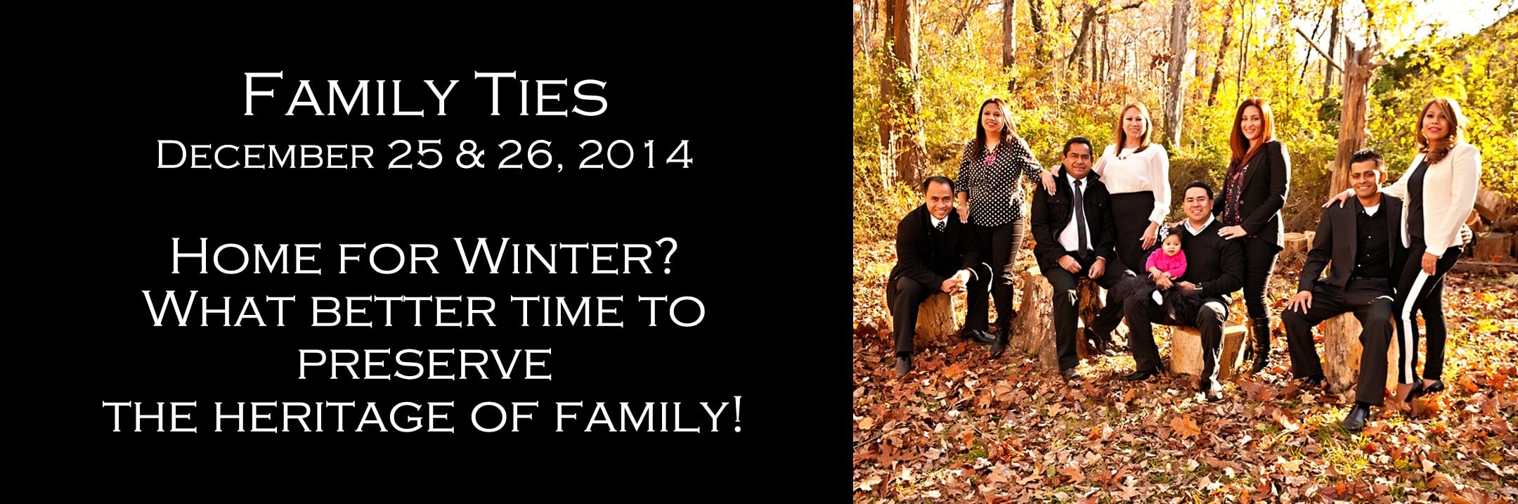 Multigenerational December Portrait Photography Session Family Ties