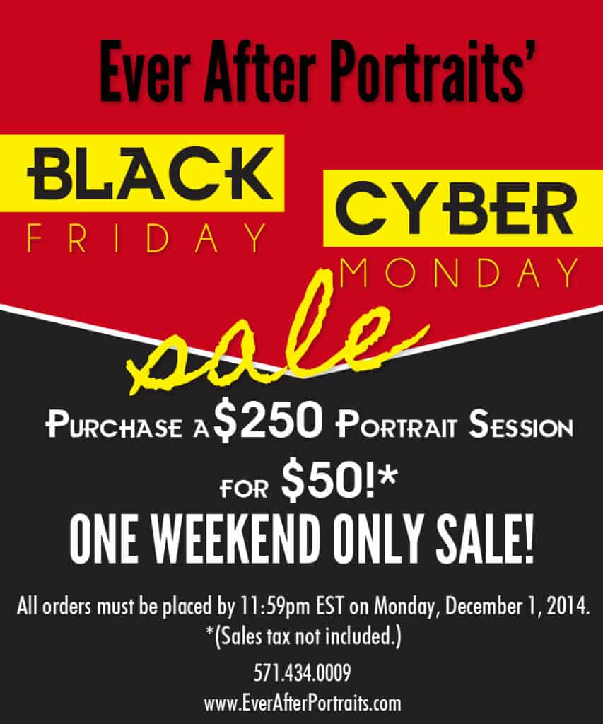 Black Friday Cyber Monday Sale - Portrait Photography