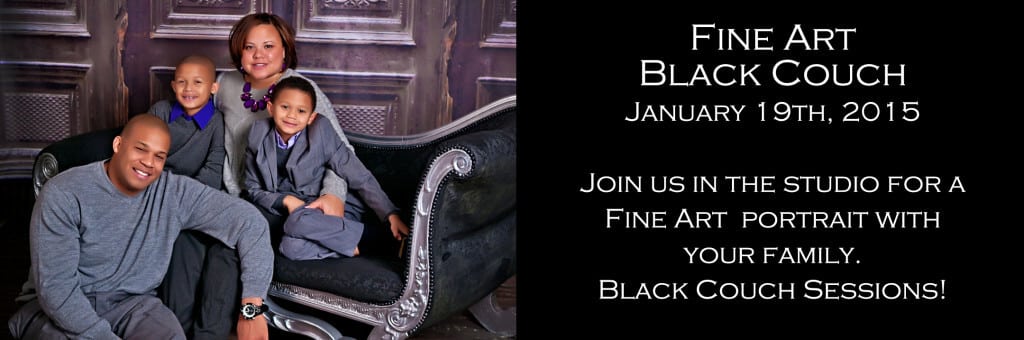 photography websites Black Couch Family Portrait Session
