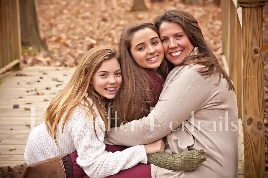 studio photographer ashburn va mom daughters