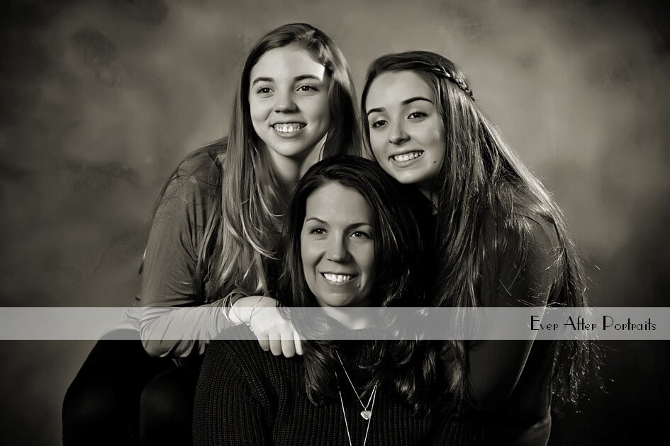 Studio Family Portraits, Michelle, Isabella & Olivia | Northern VA Family Photographer