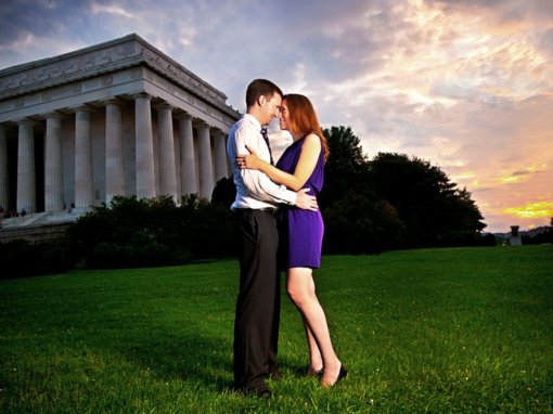 Shannon & Will, at the D.C. Monuments