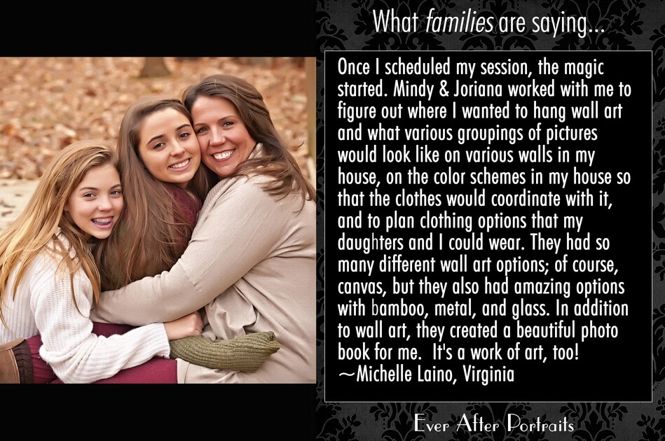 What families are saying, Michelle | Northern VA Family Photographer