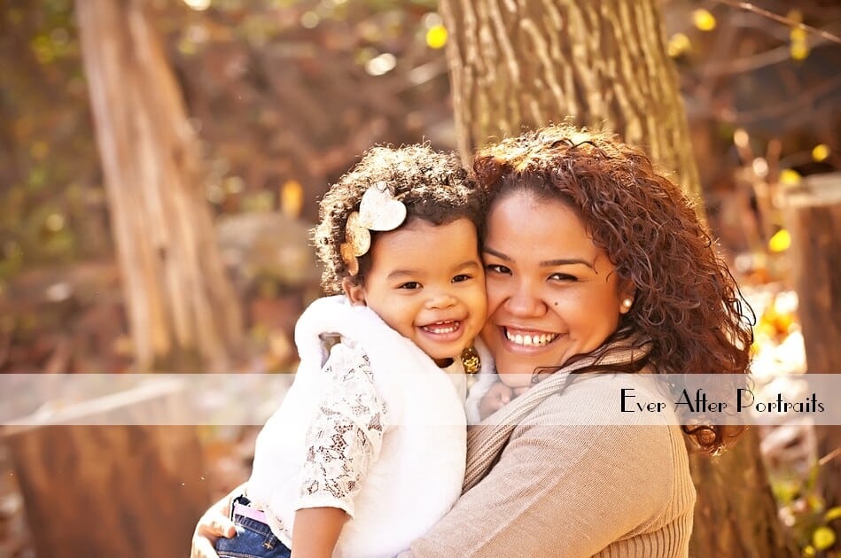 Sweet Family of 3, Portraits in Our Portrait Park | Northern VA Family Photographer