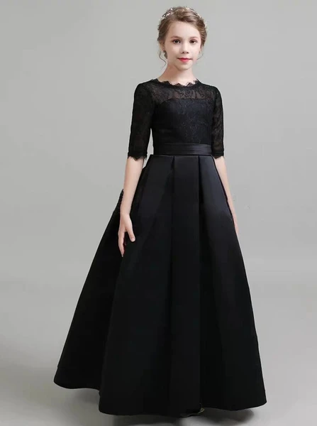 black-formal-kids-party-dresses-fall-satin-junior-bridesmaid-dress-with-sleeves-jb00065-3_grande