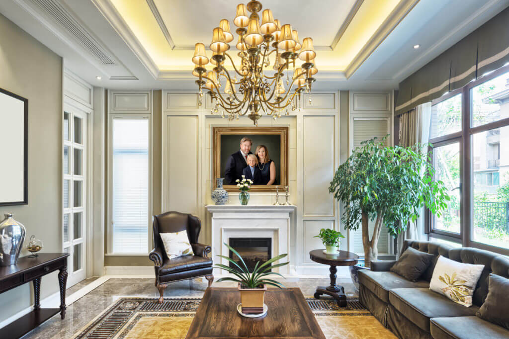 luxury living room interior