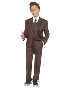 Boys-Five-Piece-Brown-Suit-22126
