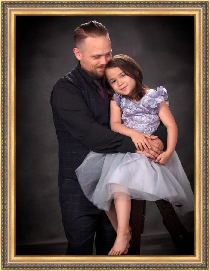 FATHER DAUGHTER FRAMED